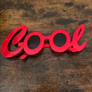 Bold Red 'Cool' SUNGLASSES